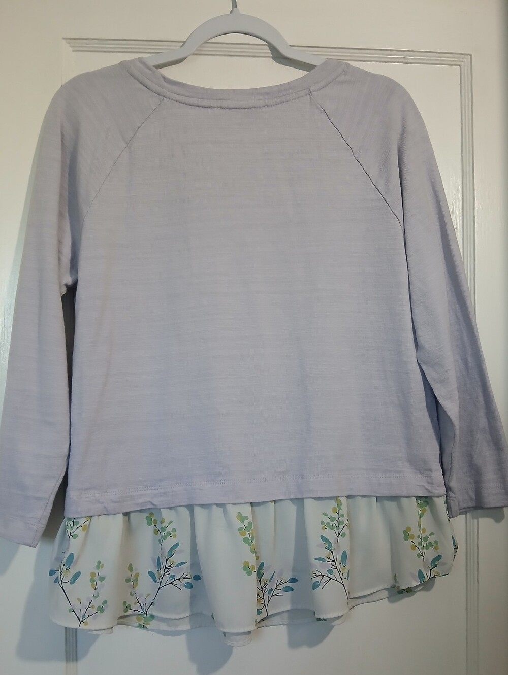 LOFT Layered Ruffle Hem Top - Picture 9 of 9